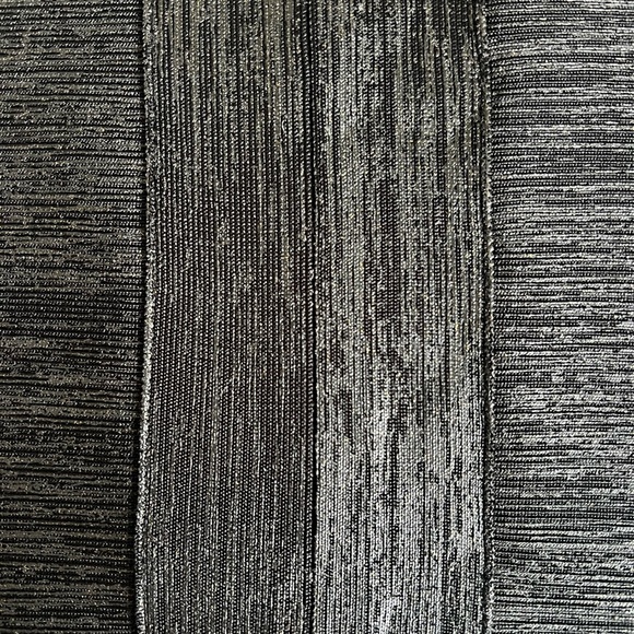 Herve Leger Authentic Y2K Vintage Women’s Metallic Black & Silver Bandage Dress - Picture 12 of 13